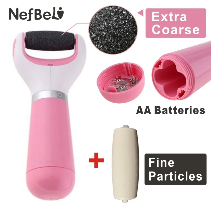 AA battery(Pin)1Fine Электрический пилочка для ухода за ногами, средство для удаления омертвевшей кожи, питание от аккумулятора, usb-отшелушивающий инструмент для удаления пятки мозолей, устройство для педикюра - Цвет: AA battery(Pin)1Fine