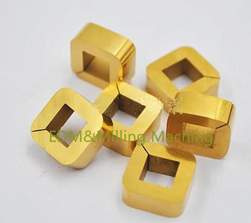 Wire EDM Machine C001 100342166 12x12x5mm Ti-coated Power Feed Contact Energizing Block For Agie Charmilles ROBOFIL100/200/400 |