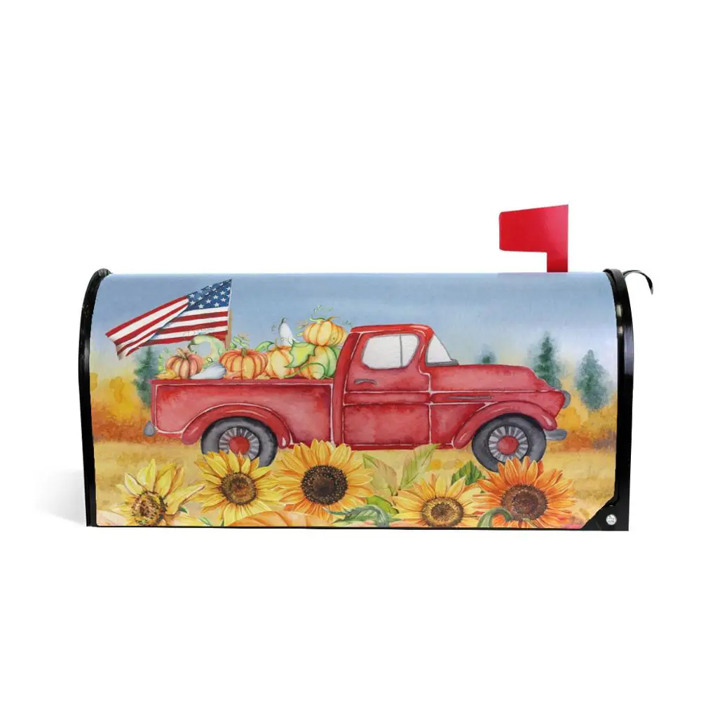 Магнитный чехол для ящика с подсолнухами американский флаг декоративная