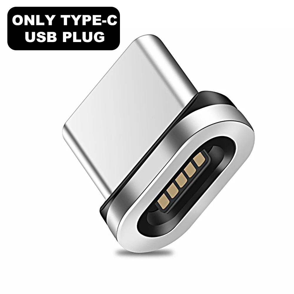 Only Plug for Type C Vanniso 1 м 2 м микро USB кабель Магнитный кабель для iphone 3A Быстрая зарядка usb type C мобильный телефон быстрое зарядное устройство магнитный кабель для передачи данных - Цвет: Only Plug for Type C