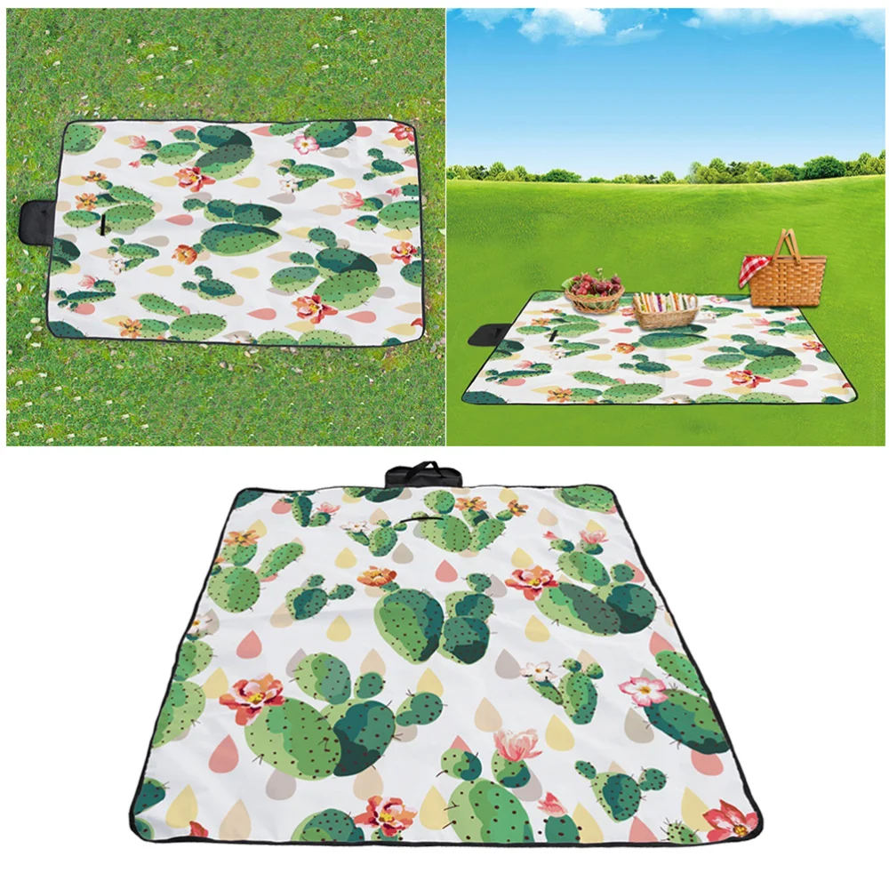 

1PC 3D Printing Pattern Foldable Picnic Blanket Beach Cushion Small Thickened Outdoor Mat(Pattern 148*122CM)