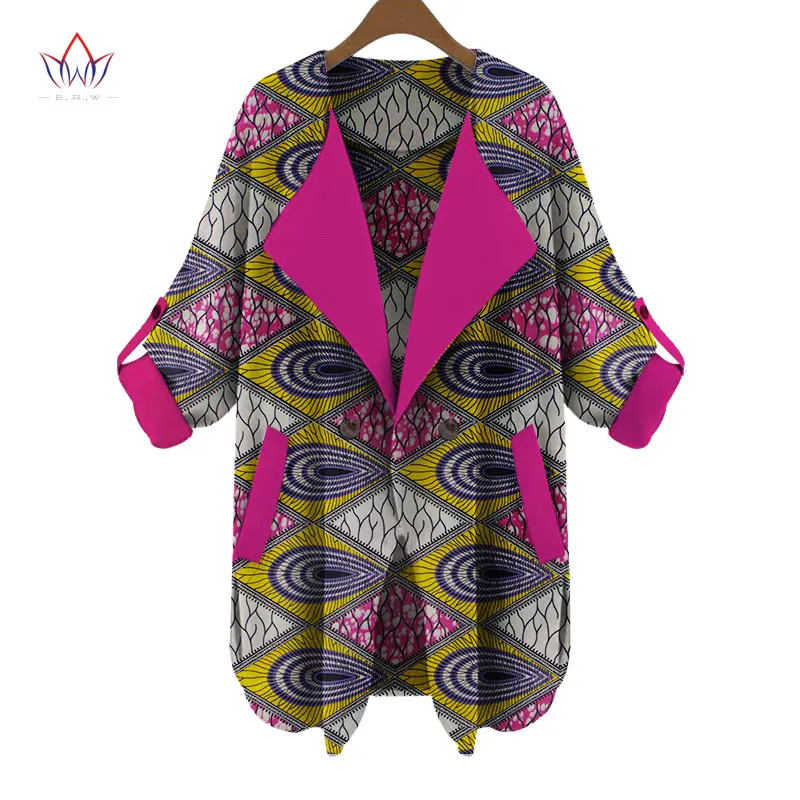 Новинка осенней модели Новые африканские пальто для женщин женский тренчкот с