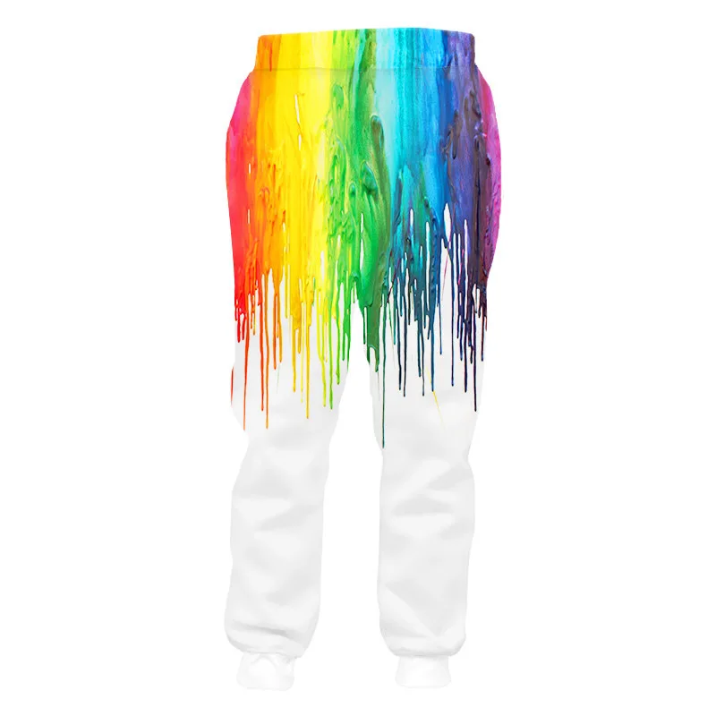 Брюки унисекс мешковатые джоггеры с 3D принтом повседневные уличные