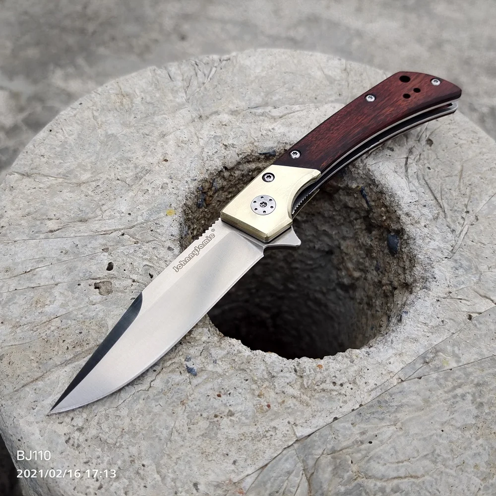 Складной нож JohnnyJamie BJ110 охотничий с лезвием D2 военные тактические ножи карманный