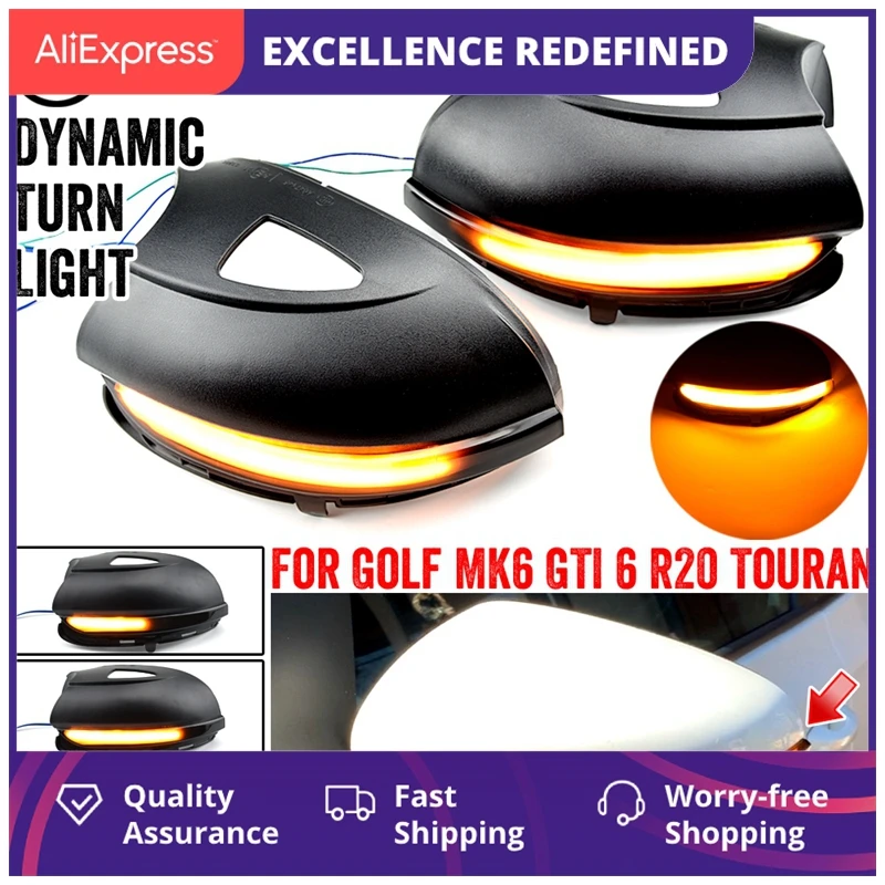 

Светодиодный индикатор поворота для Volkswagen Golf Mk6 Gti 6 R Line Vi R20