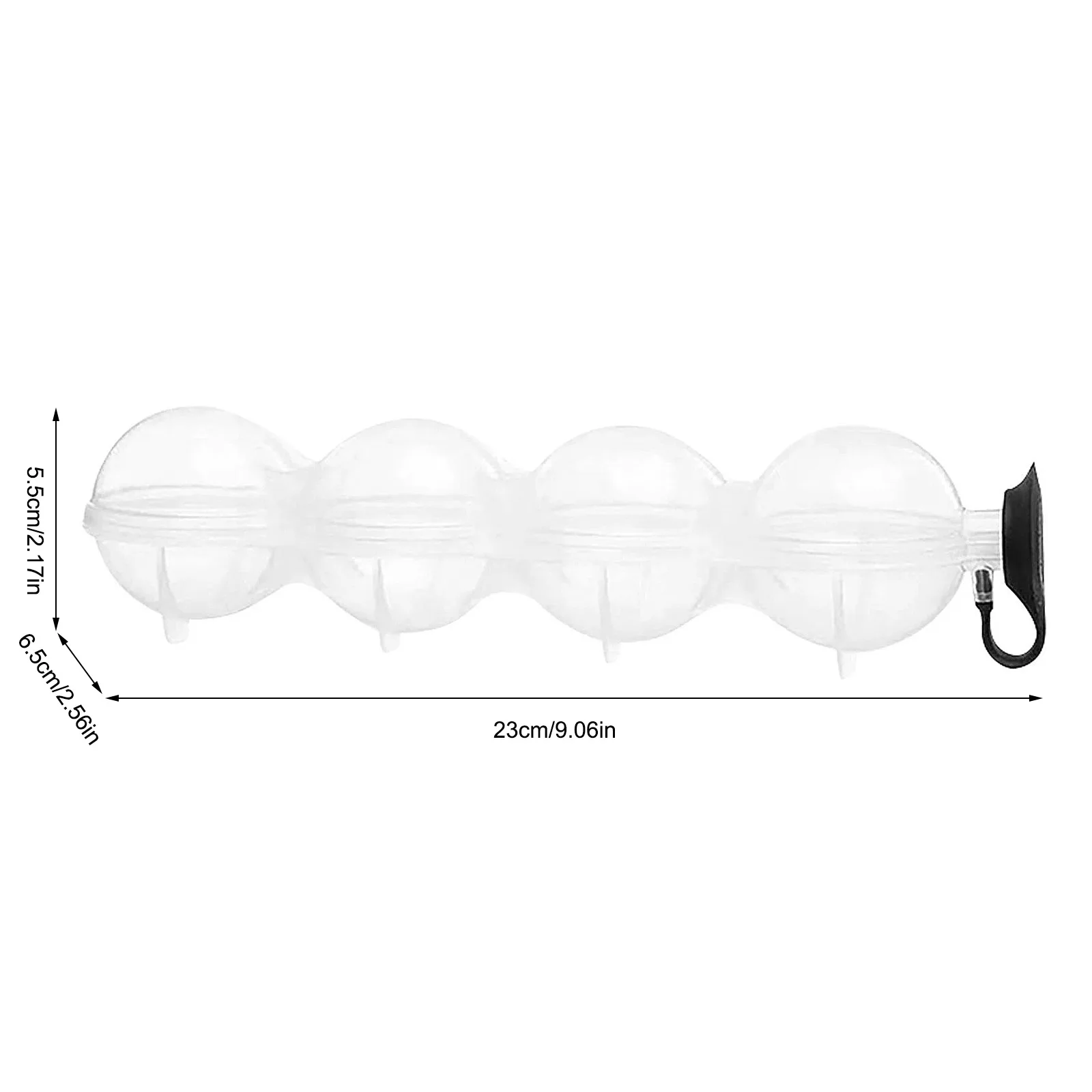 

Four-hole Ice Hockey Mold Round Ice Tray Whiskey Ice Box Ice Mold Tray Silicone Ball-Shaped Cake Ice Cream Maker Kitchen Tool