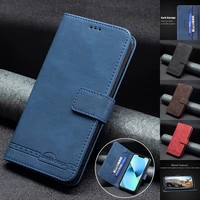 leather wallet anti theft brush case for oppo realme c25 c21 c20 c15 c12 reno 5z a52 a72 a74 a92 a93 a94 vivo y20 y21 y51 y51a