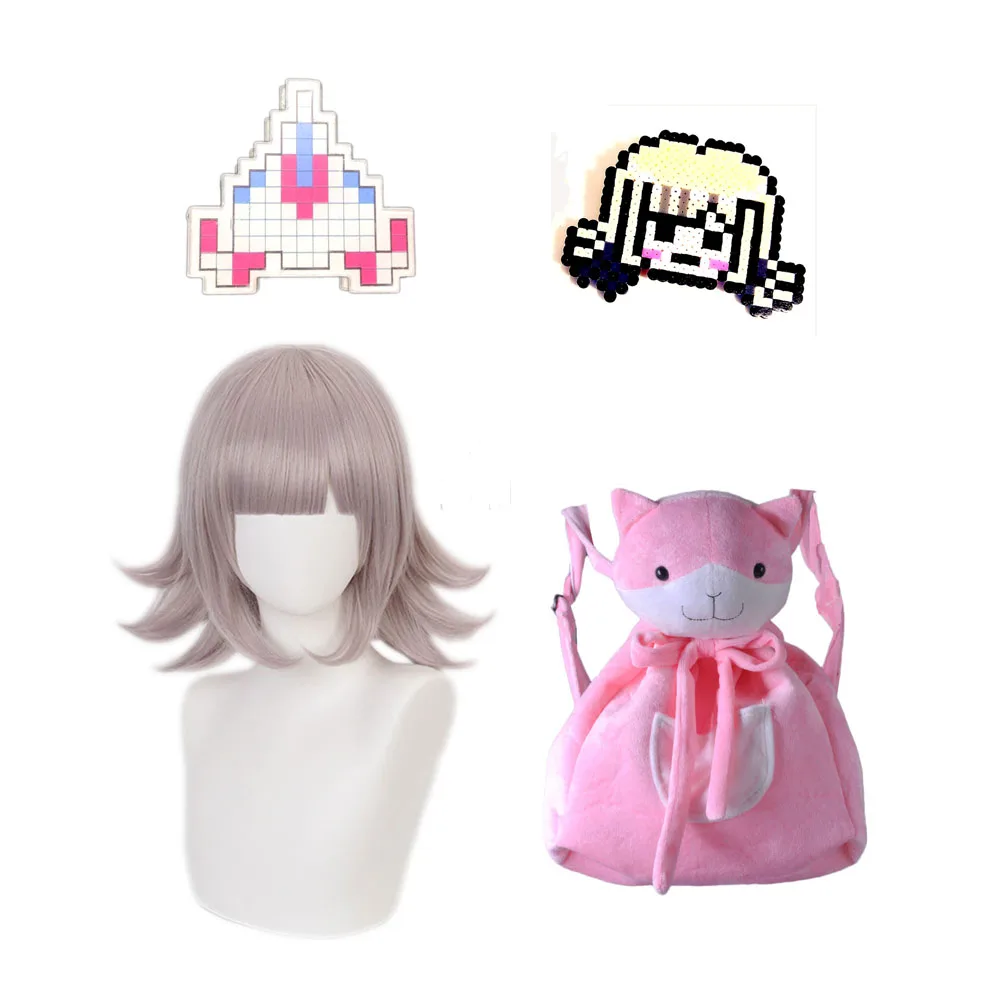 Парик MeetLife Chiaki Nanami с заколкой для волос аниме данганронпа косплей парик Чиаки