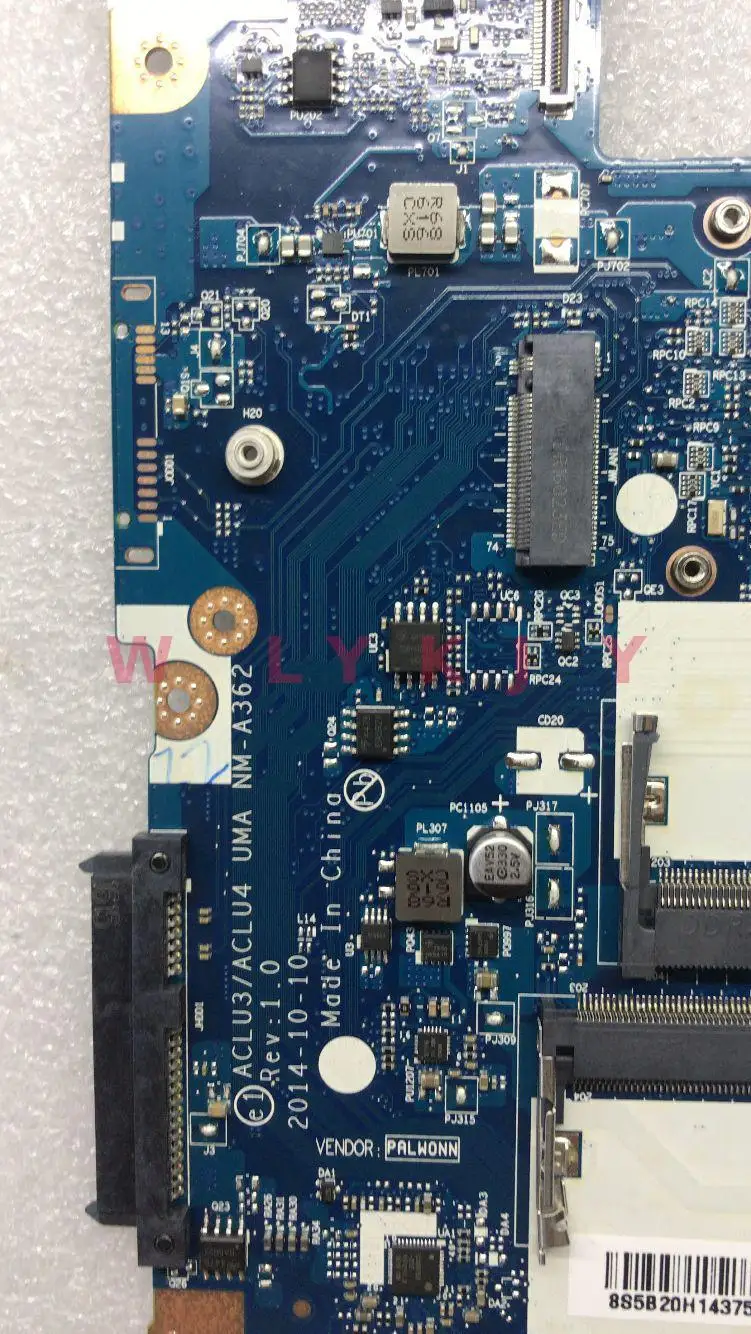 KTUXB ACLU3/ACLU4 UMA NM-A362 / NM-A272 материнская плата для ноутбука Lenovo G50-80 ноутбук Процессор i3