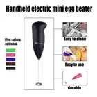 Электрический ручной миксер, ручной венчик для взбивания молока, нержавеющая сталь, мешалка для кофе, автоматический инструмент для напитков, мини-блендер