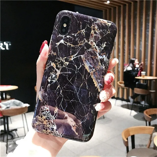 27 Мягкий ТПУ мраморный чехол для Coque iphone 7 XS MAX чехол задняя крышка для iphone 6 6S 7 8 Plus iphone X XR чехол для телефона - Цвет: 27