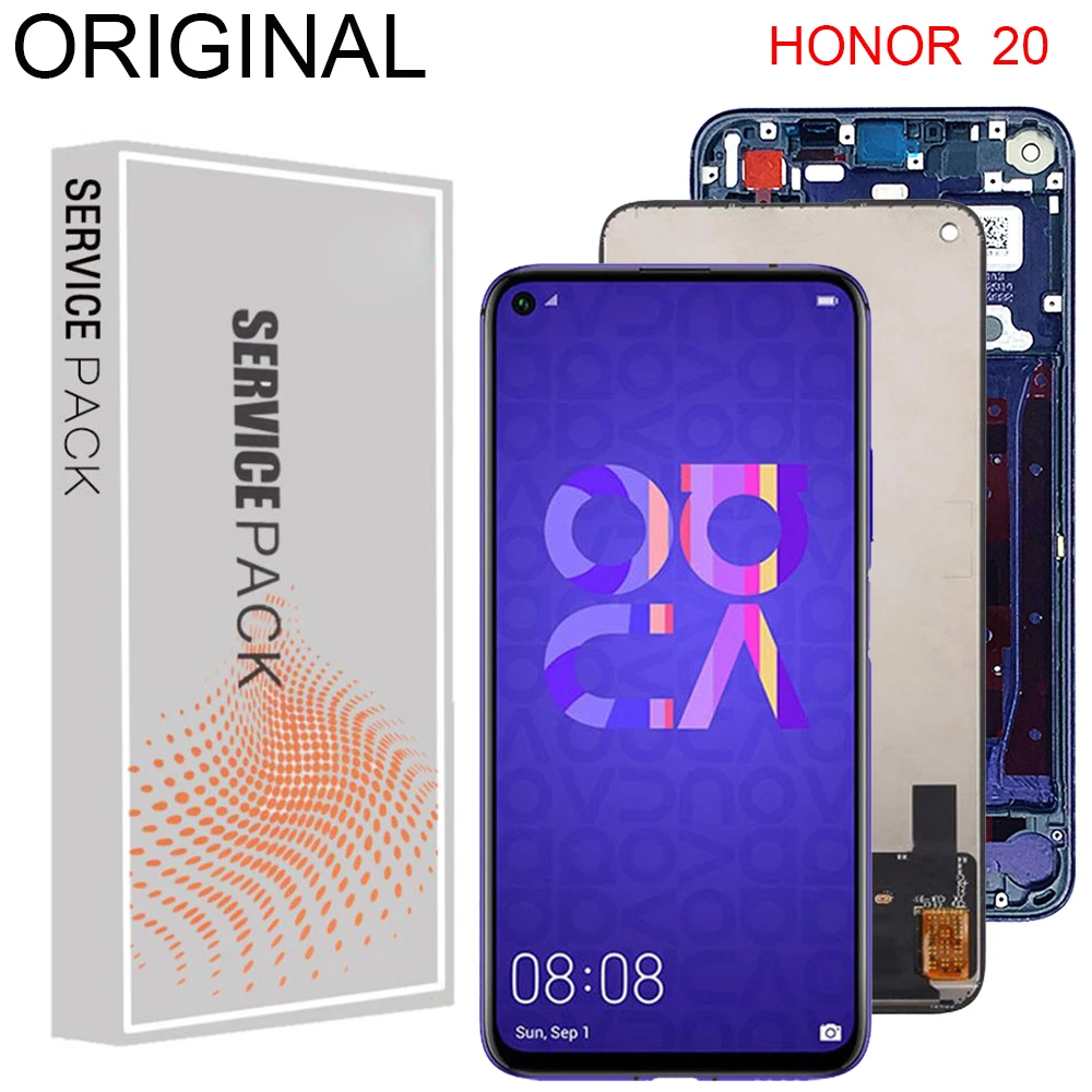 

Оригинальный дисплей 6,26 дюйма для Huawei Honor 20, ЖК-дисплей с сенсорным экраном, дигитайзер в сборе для Huawei Honor 20, детали для ремонта