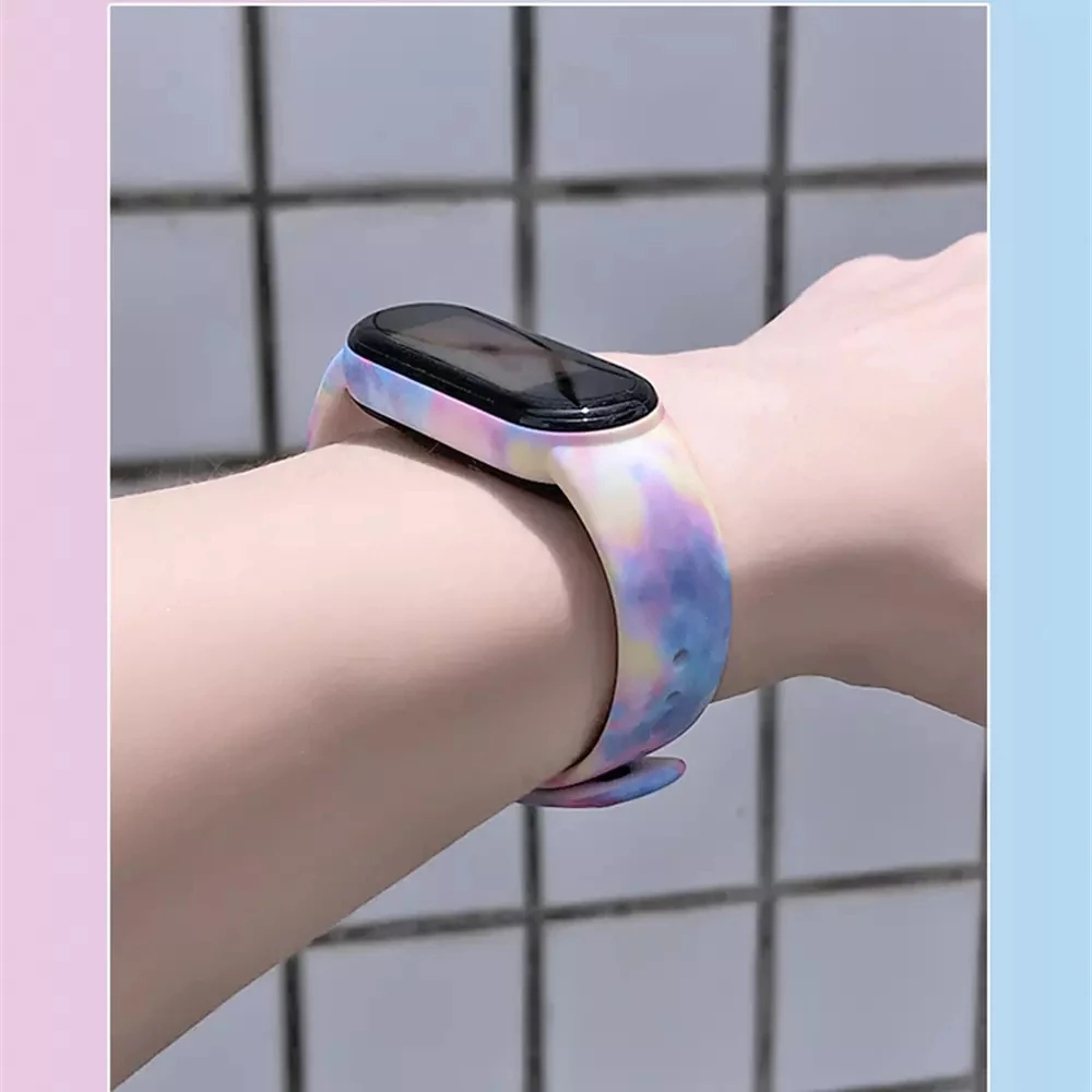 Bracelet For Xiaomi Mi Band 5 6 Band 4/3 Strap Silicone Wristband TPU strap For xiaomi Mi band5 mi band4 bracelet Miband 5 Strap