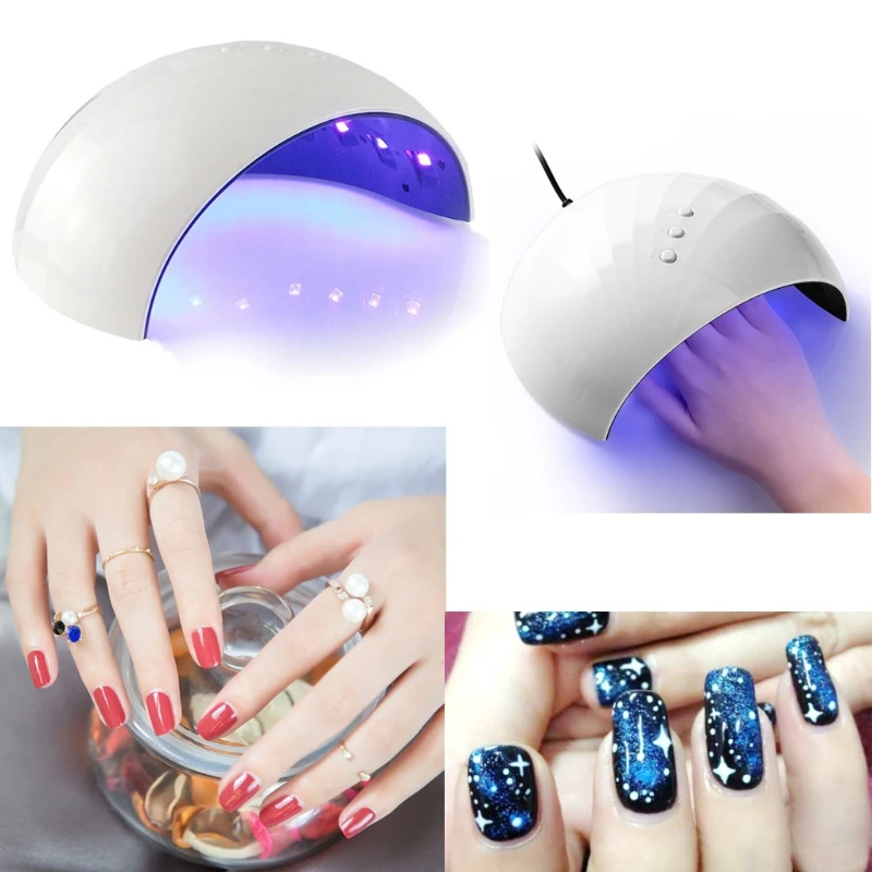 36W UV Dryer UV Resin Fast UV Curing Lamp 30s 60s 90s Timer Nail Art Manicure Gel Dryer USB Charge Jewerly Making Tools