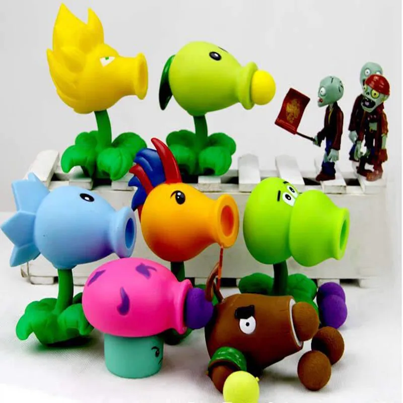 

2019 PVZ Plants vs. Zombie Pea Shooter Cannibalism Series Anime Character Hand Model Children's Toys High Quality Birthday Gift