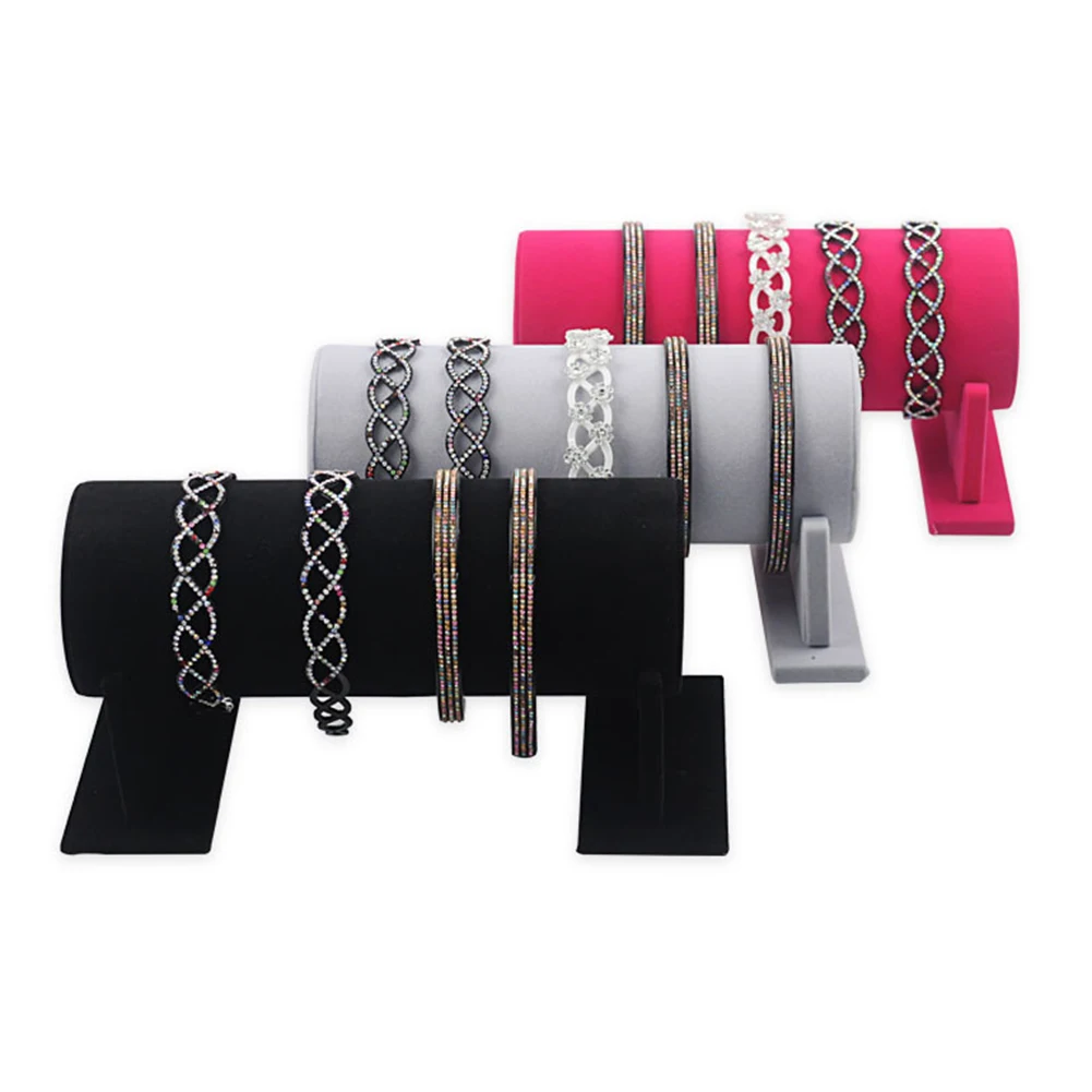 

NEW Portable Velvet Jewelry Display Stand Headband Holder Jewelry Headbands Headpieces Decorative Chains Showcase Organizer D5
