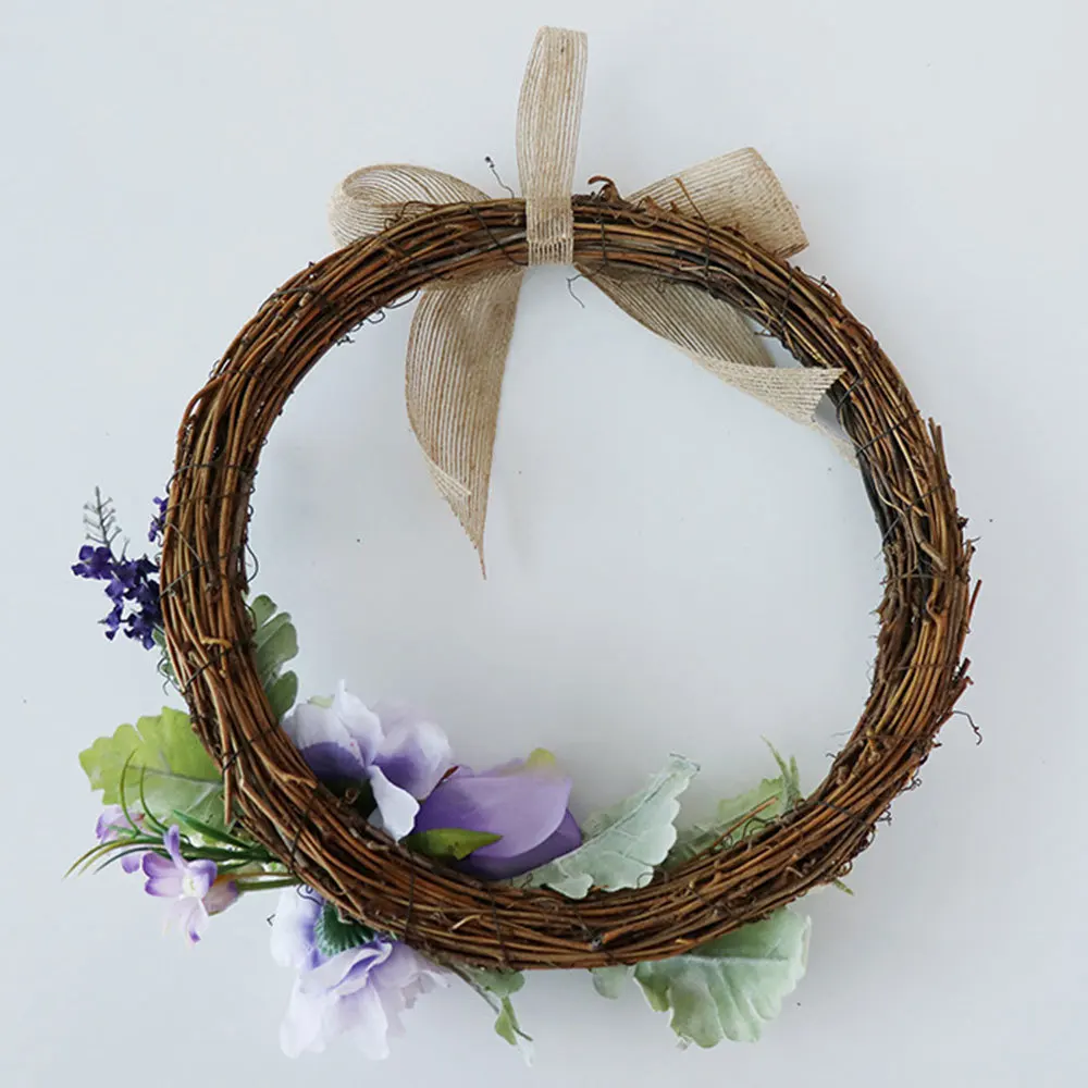 

Artificial Peony Flower Wreath With Leaves Front Door Wreath For Spring Season Party Wedding Home Decoration