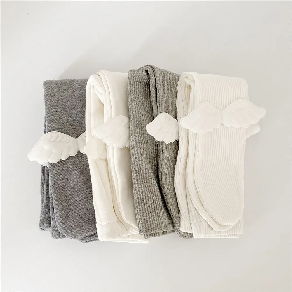 Baby girls cute wing patchwork panty-hose Spring Winter infant kids cotton leggings | Pants