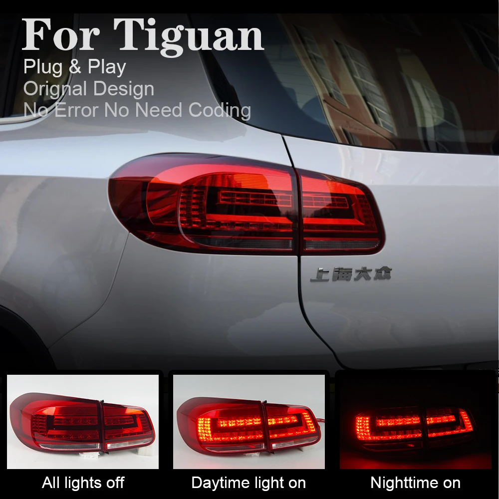 Автомобильный Стайлинг светодиодный задний фонарь для Tiguan хвост светильник s 2013