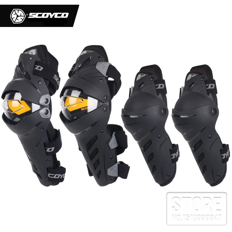 

SCOYCO Motorcycle CE knee pads Elbow pads Racing Motocross knee protector motorbike gear pads Sports Scooter Protective Kneepads