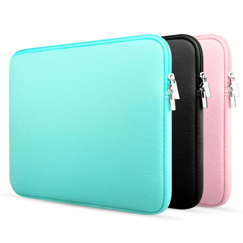 

Tablet Sleeve Sponge Plus Inner Fluff Cover Bag Zipper Laptop Notebook Case 12" 13" 14" 15" 15.6"For Macbook AIR PRO Retina