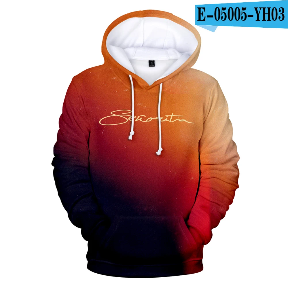 Senorita Camila Cabello& shawn mendes 3D Harajuku hoodies Sweatshirt New Women/men/Kids Parent-child Hoodies Sweatshirt - Цвет: YH03