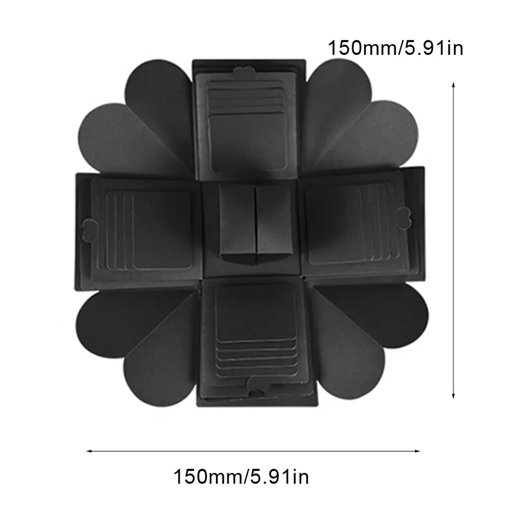 Шестигранная Взрывная Подарочная коробка фотоальбом любовь память многослойный