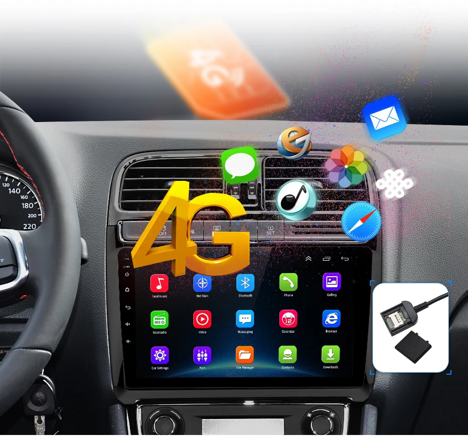 Junsun V1 2G+ 32G Android 9,0 для Volkswagen POLO 2012- автомобильный Радио мультимедийный видео плеер gps RDS 2 din dvd
