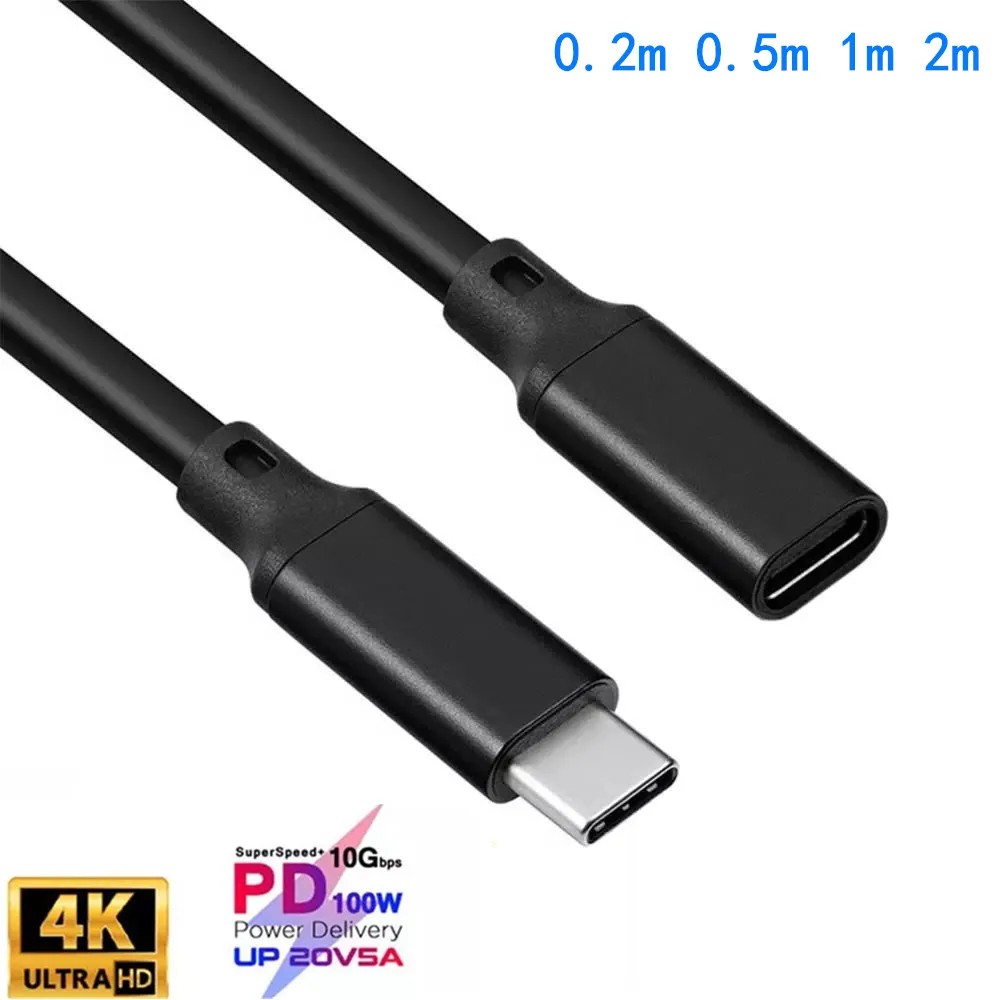 

Кабель-удлинитель USB Type-C Thunderbolt 3 для Nintendo Switch MacBook Pro Google Pixel 3 2 0,2 м 0,5 м 1 м 2 м