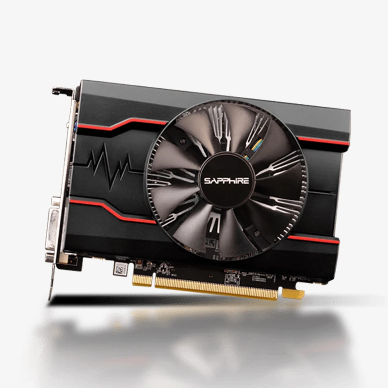 Видеокарты SAPPHIRE AMD GPU RX 550 2GB для компьютера Radeon RX550 DDR5 128 bit видеокарты настольных