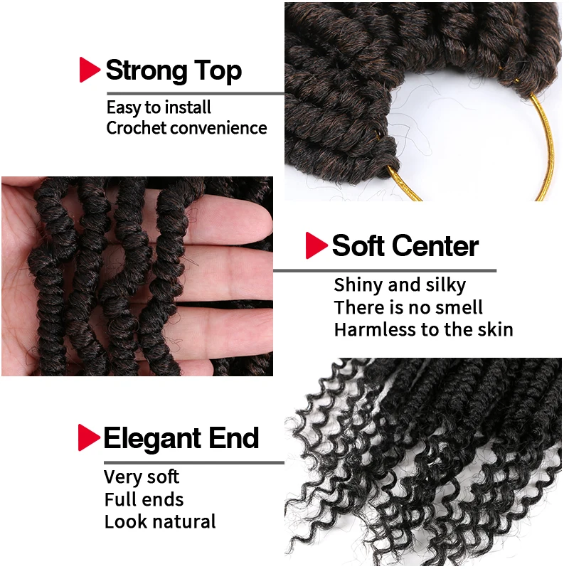 Страсть Весна Твист Омбре бомба твист вязание крючком Наращивание волос