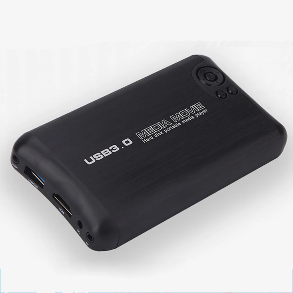 

Music Mini Autoplay 1080P USB3.0 Support MKV H.264 AV Output Portable Media Player SATA 2.5inch HDD Full HD Video U Disk