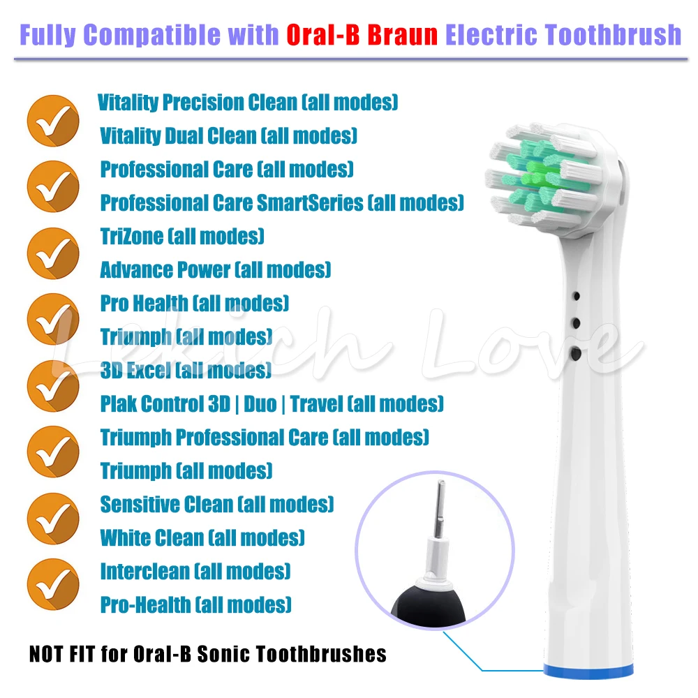 16 шт. резинки уход за полостью рта мягкая Зубная щётка головки совместим с Oral B