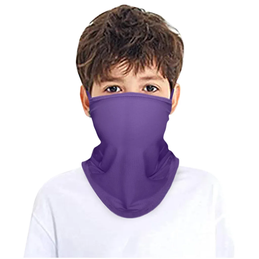 Детская ровная бандана 30 # шарф труба головной убор для мальчиков и девочек лица