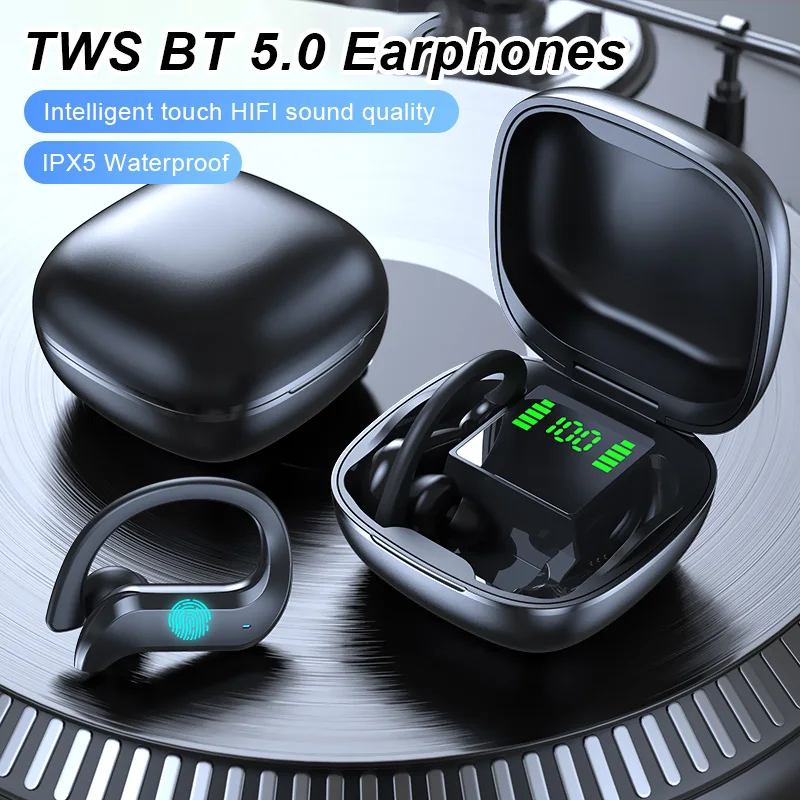 

TWS-стереонаушники с зарядным футляром и поддержкой Bluetooth 5,0, 2200 мА · ч