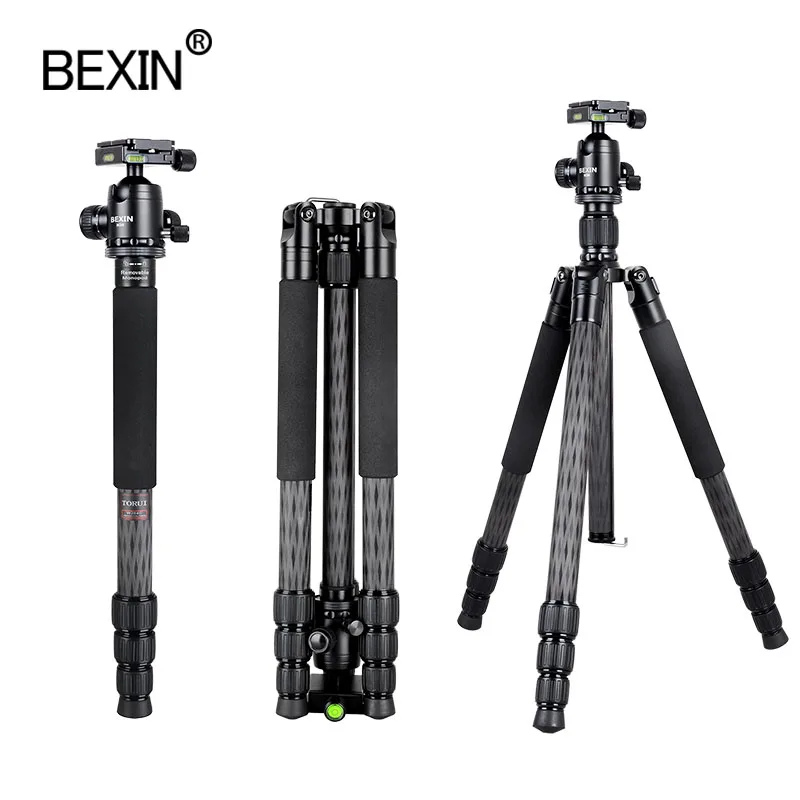 Штатив из углеродного волокна профессиональный дорожный легкий Трипод для