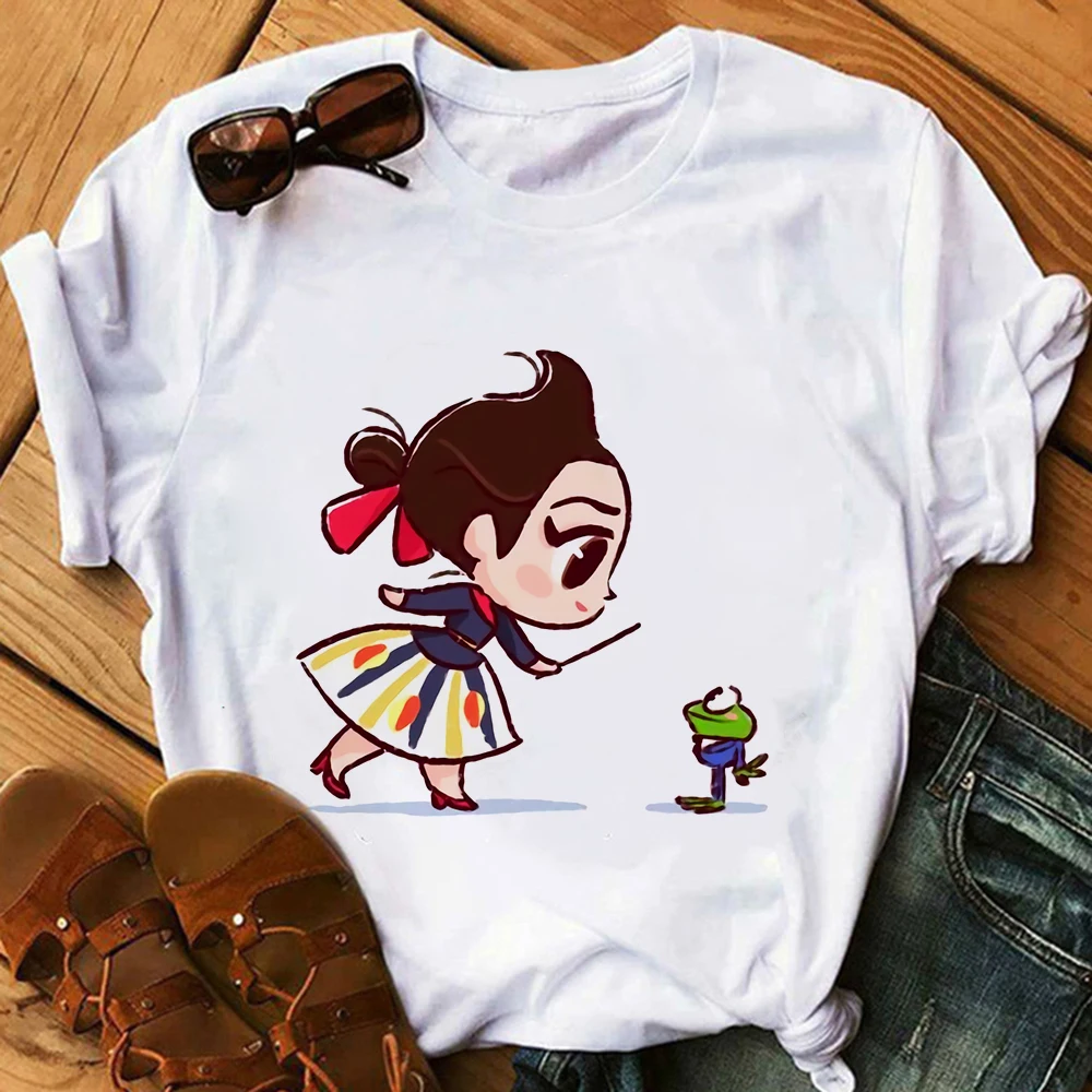

2021 T-shirt Women's Top Ulzzang Princess Fashion Cute Funny Cartoon Female T-shirt Kawaii Clothes Pattern T-shirt Harajuku