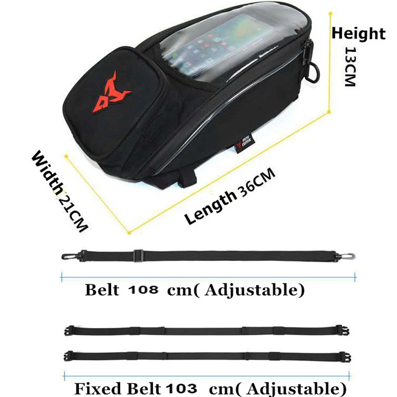 Многофункциональная сумка на бак мотоцикла большой экран мотоциклетная для