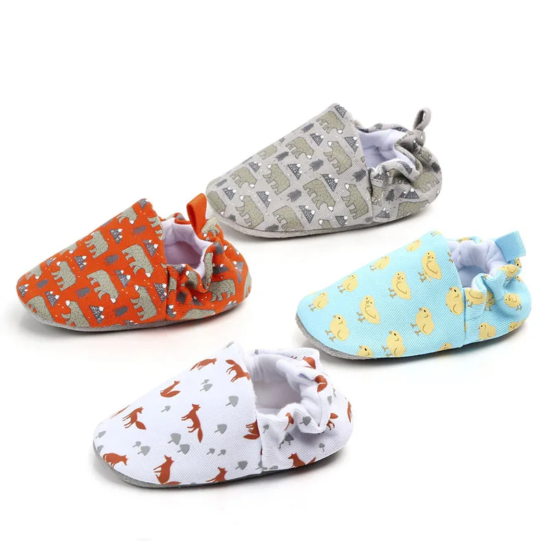 Детская Хлопковая обувь с рисунком кулак для мальчиков и девочек 0 18 месяцев