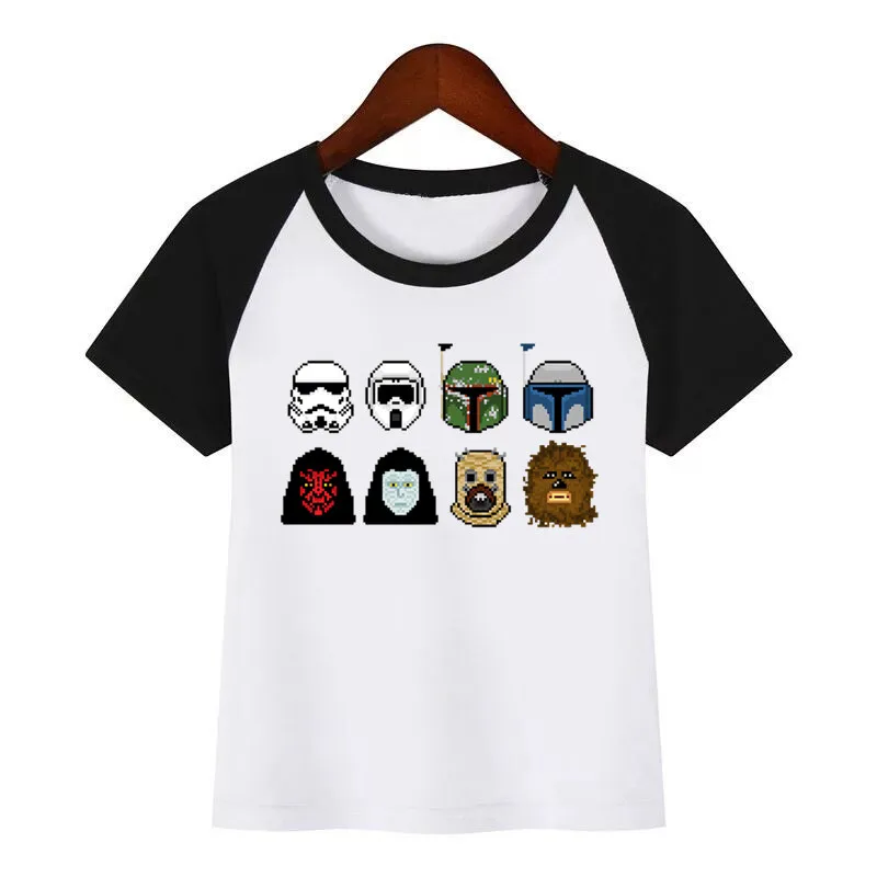 Детская Новая модная футболка с принтом «Boba Fett» и «Звездные войны» Детская забавная одежда для малышей Детская летняя футболка - Цвет: K213C