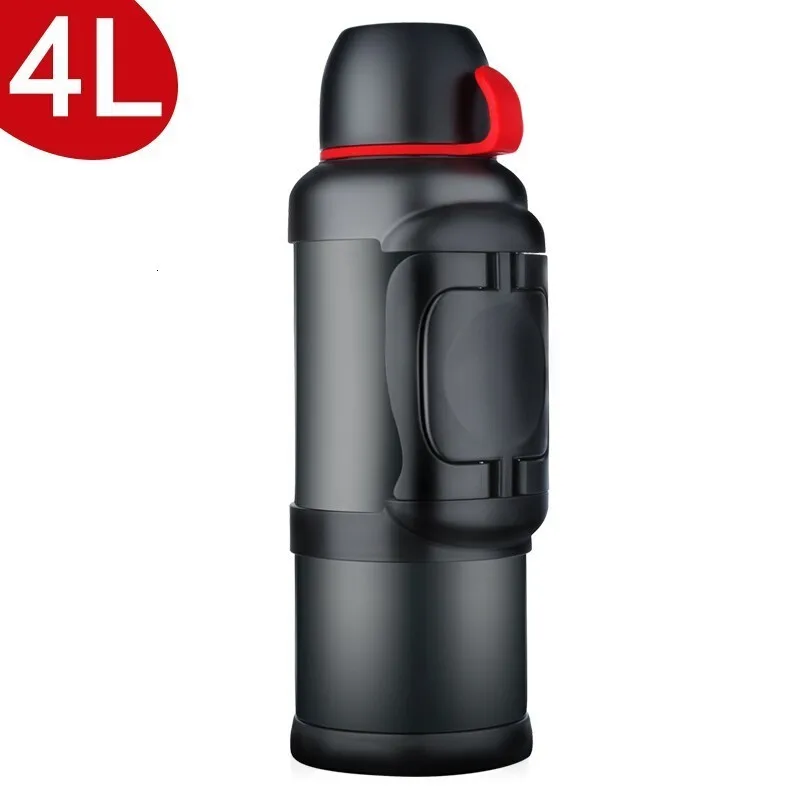 4L Outdoor Large Capacity Vacuum Insulated Flask Stainless Steel Bottle for Travel Sports Drinking Water Bottle Vacuum Bottle