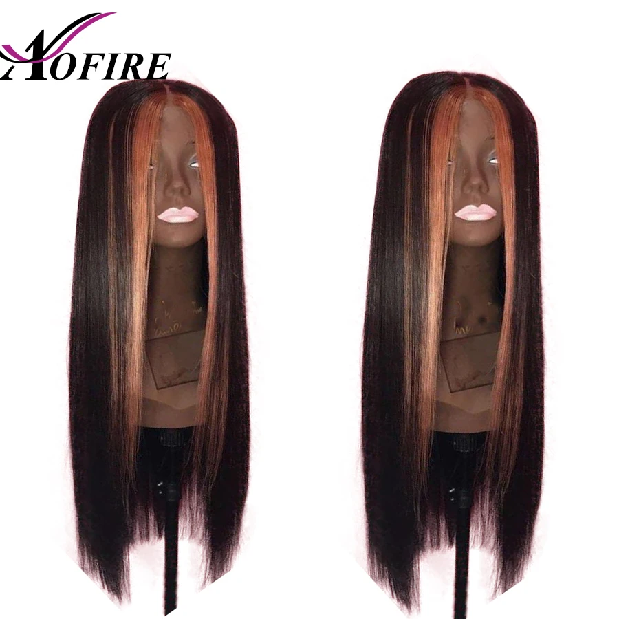 Медовый светлый блонд причёска Боб с прямыми волосами и длинные парики 13*6