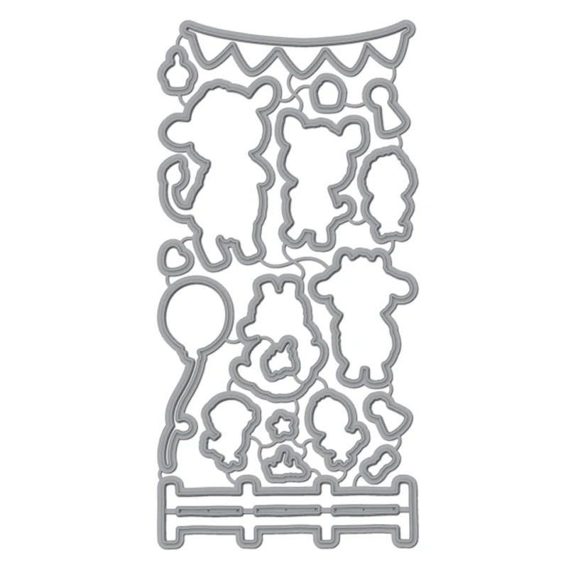 2020 Новые горячие животные ферма свинка овечка металлические пресс формы и день