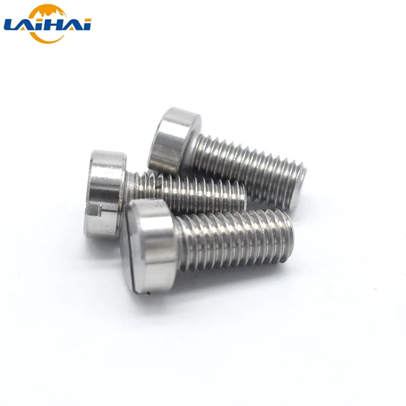 10/50pcs M1.6 M2 M2.5 M3 M4 M5 M6 304 A2-70 stainless steel GB65 Slotted Cap Head Slot Column Round Cheese Screw Bolt - купить по