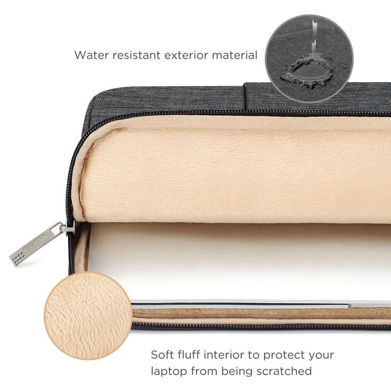 nidoo laptop sleeve case for macbook air 13 m1 pro xiaomi dell lenovo 13 3 14 15 6 inch waterproof notebook computer bag free global shipping