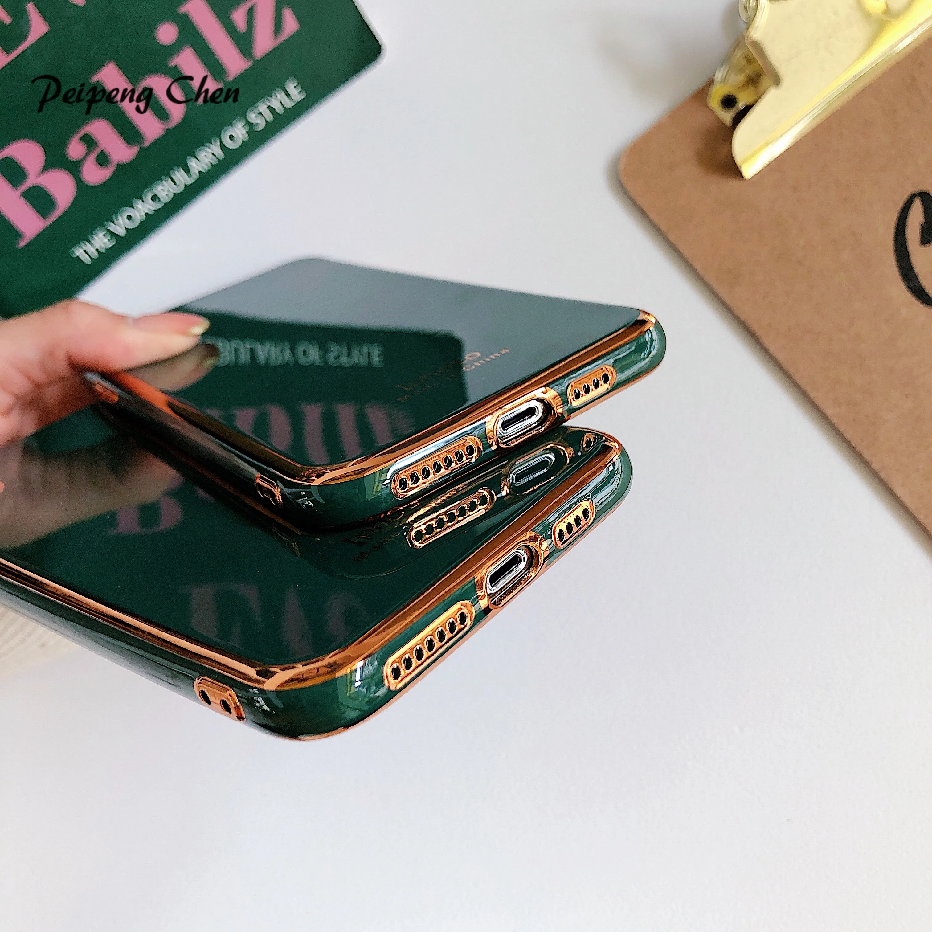 Деловой простой чехол для iPhone 8 7 6 s Plus роскошный силиконовый из ТПУ X XS MAX XR 11 pro max