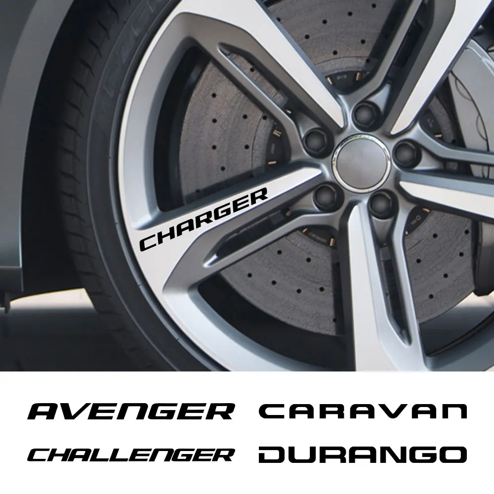 Наклейки на обод автомобиля 4 шт. для Dodge AVENGER CALIBER CARAVAN CHALLENGER CHARGER Дротика DURANGO JOURNEY