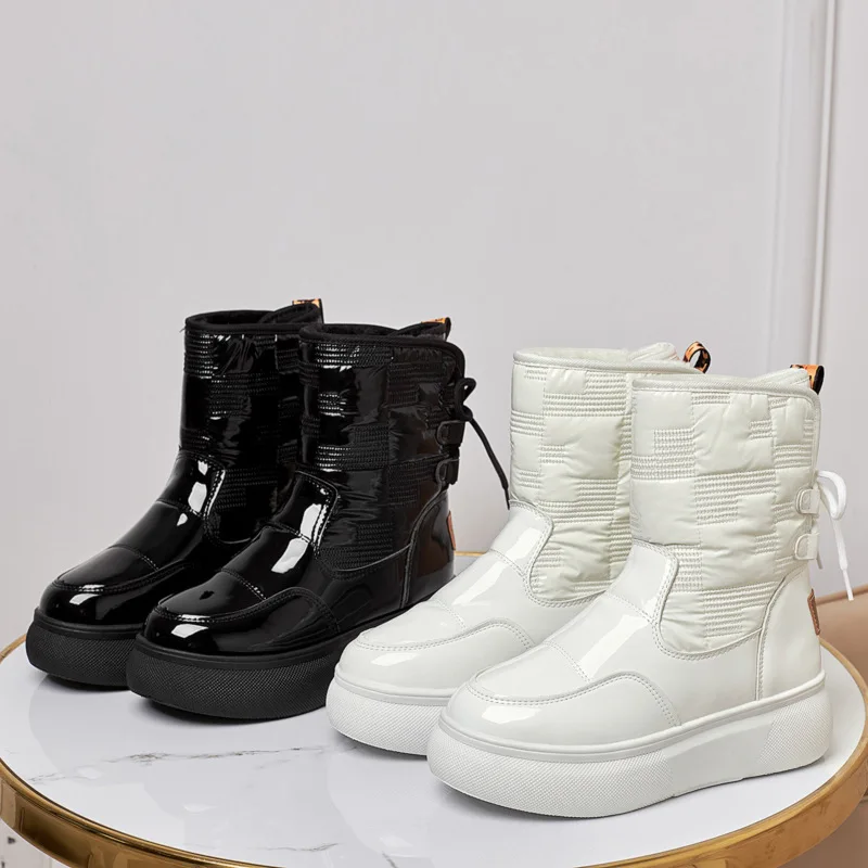 

2022 зимние шерстяные сапоги с боковой молнией для женщин mr009