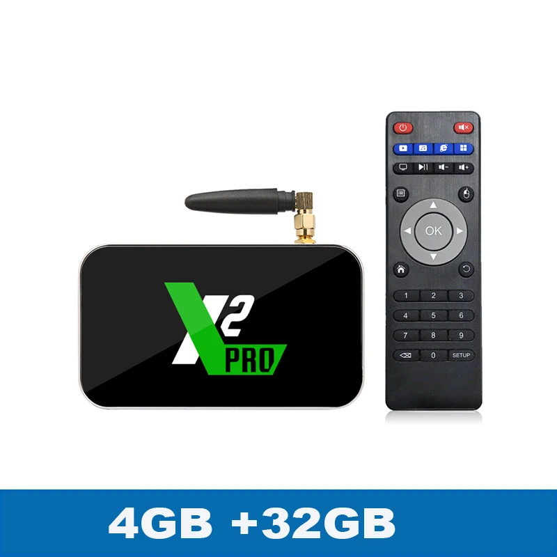 X2 PRO X2 cube Android9.0 Смарт ТВ приставка Amlogic S905X2 2G 16G 4G DDR4 3 2G приставка 2,4G/5G WiFi 1000M 4K HD медиаплеер - Цвет: 4GB 32GB