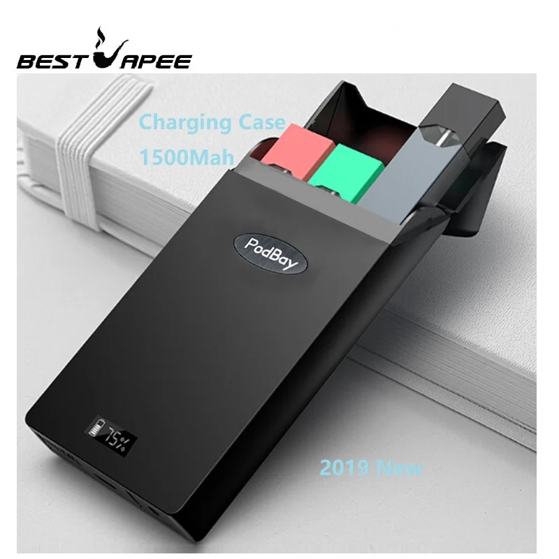Портативный 1500mah блок зарядного устройства для Juul00 pod зарядный чехол держатель для хранения со светодиодной индикаторной подсветкой подходит Juul vape ручка